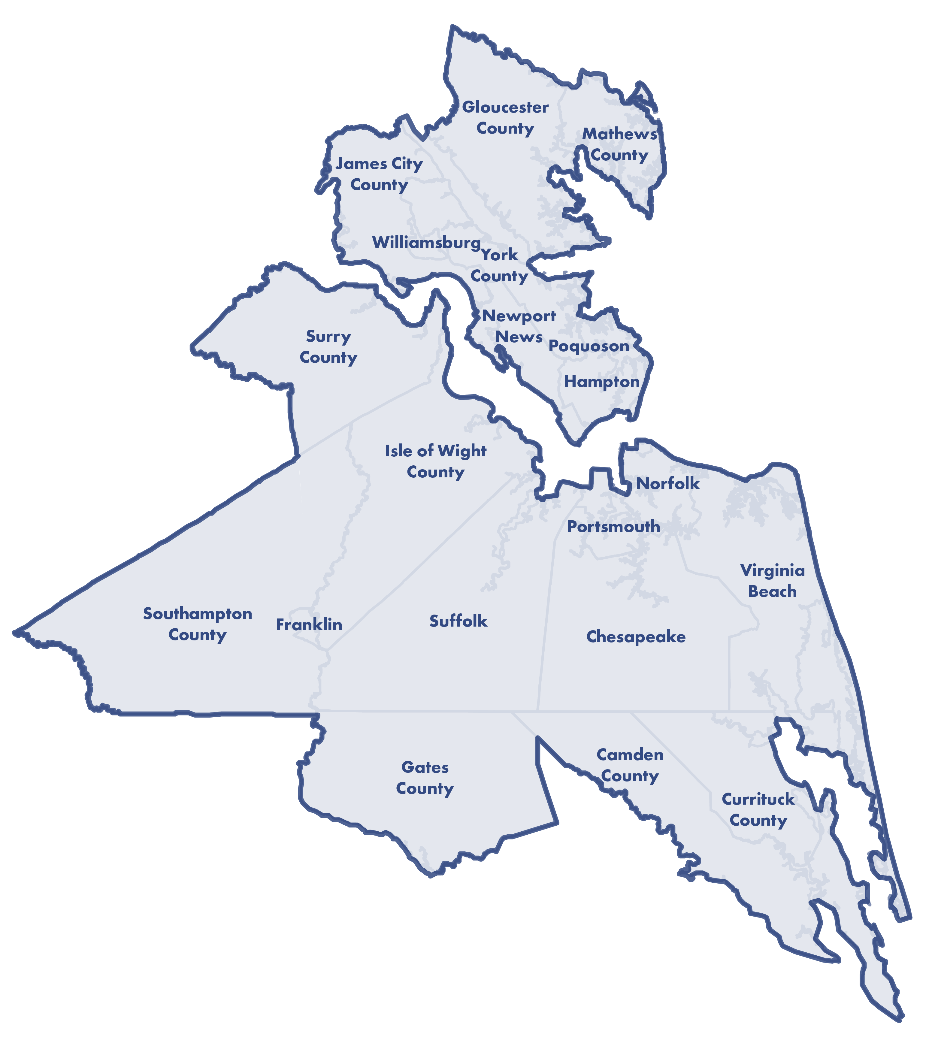 HRPDC CPRG Planning Area Map