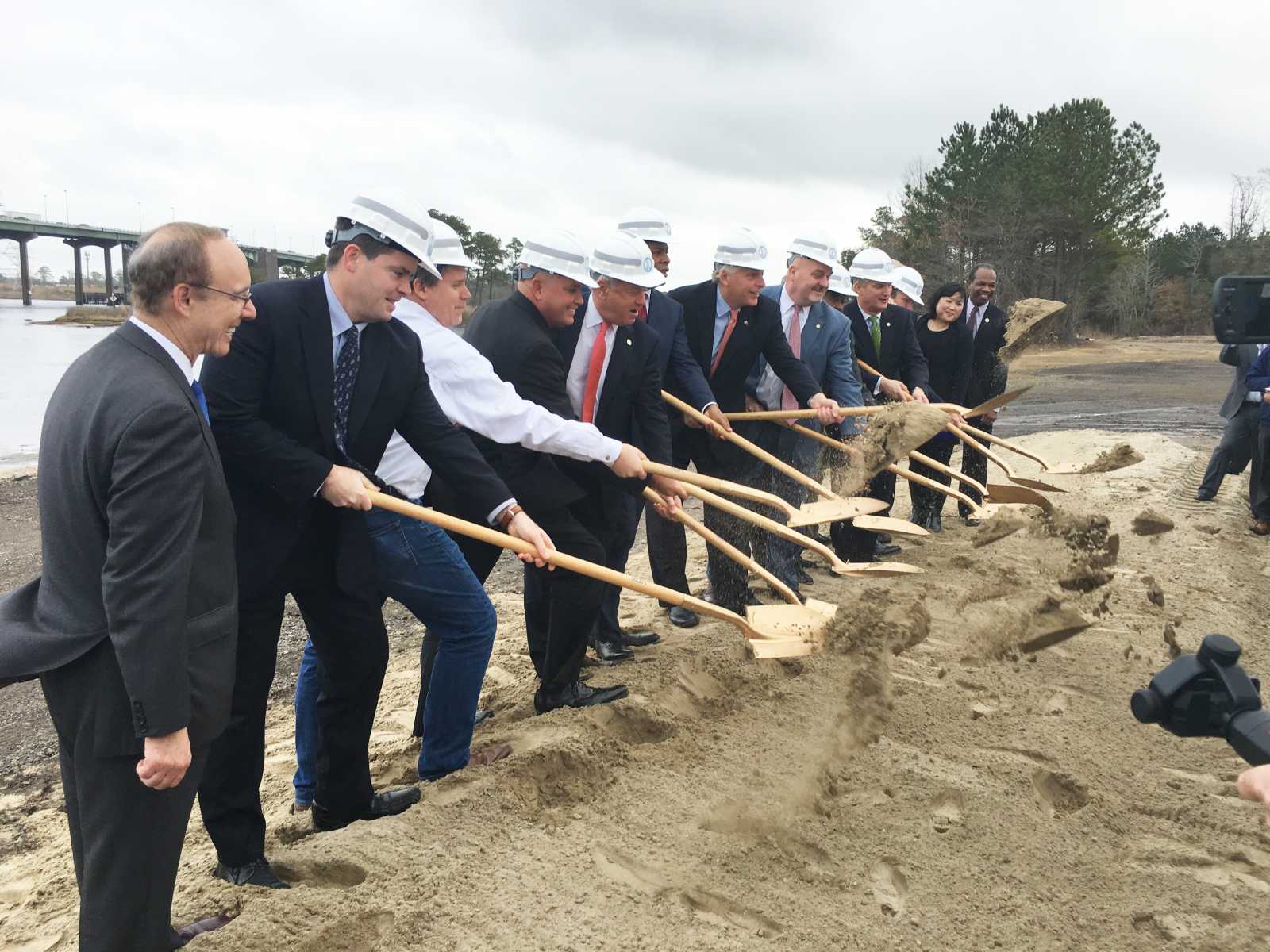 Groundbreaking Shovel Toss